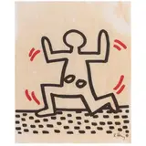 Blatt aus der 'Bayer Suite by Keith Haring, 1982, offset lithograph, sold Oct 2025