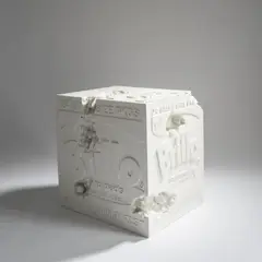 Eroded Brillo Box by Daniel Arsham, 2020, multiple, sold Jul 2021