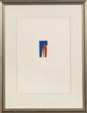 Miniatur by Blinky Palermo, 1972, Folienprägedruck auf Bütten, sold Jun 2020