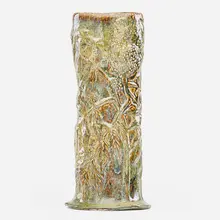Favrile Pottery Vase by Edith Lautrup for Tiffany Studios, sold Jan 2017