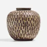 Farsta vase by Wilhelm Kåge, 1954, glazed stoneware, sold Nov 2022