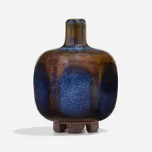 Farsta vessel by Wilhelm Kåge, 1968, glazed stoneware, sold Nov 2022