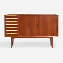 Cabinet by Arne Vodder, rosewood, lacquered wood, sold Nov 2022