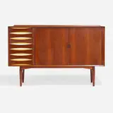 Cabinet by Arne Vodder, rosewood, lacquered wood, sold Nov 2022