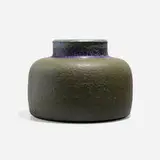 Monumental vessel by Carl-Harry Stålhane, c. 1970, glazed earthenware, sold Nov 2022