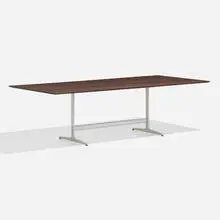Dining table by Arne Jacobsen, c. 1960, rosewood, aluminum, sold Nov 2022