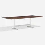Dining table by Arne Jacobsen, c. 1960, rosewood, aluminum, sold Nov 2022