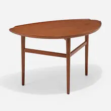 Coffee table by Finn Juhl, 1951, walnut, sold Nov 2022