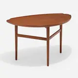 Coffee table by Finn Juhl, 1951, walnut, sold Nov 2022