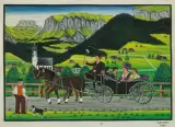 Hochzeitskutsche by Willy Keller, 1967, oil on board, sold Mar 2024