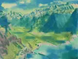 Berglandschaft by Heinrich Danioth, pastel, sold Mar 2024