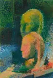 Etruskische Köpfe by Cuno Amiet, 1954, oil on board, sold Mar 2024
