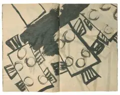 Ohne Titel by Silvia Bächli, 1983, ink, offered Mar 2024