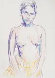 Halbakt by Luciano Castelli, 1991, oil, offered Mar 2024