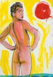 Carlos by Luciano Castelli, 1991, mixed media, sold Mar 2024