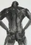 Standing Nude by Luciano Castelli, 2000, mixed media, sold Mar 2024