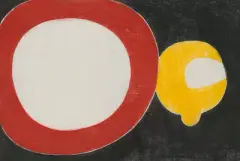 Mensch von Gott eingeholt III by Ferdinand Gehr, 1971, color woodcut, sold Mar 2024
