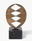 Einblick-Durchblick by Benno Oertli, 1988, bronze, sold Mar 2024