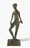 Frauenfigur by Alexander Zschokke, 1960, bronze, sold Mar 2024