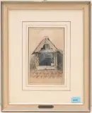 Dachfenster by Albert Anker, 1847, watercolor, sold Mar 2024