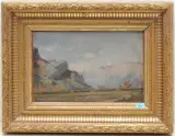 zugeschrieben "A Meyringen by Auguste Bachelin, oil on panel, sold Mar 2024