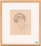 Portrait Emma Birkhäuser-Oser by Cuno Amiet, 1927, pencil, sold Mar 2024