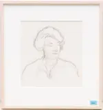 Portrait Emma Birkhäuser-Oser by Cuno Amiet, pencil, sold Mar 2024