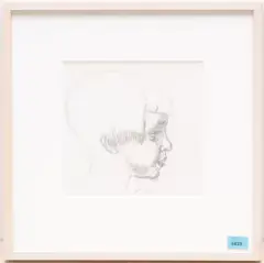 Portrait Nelly Birkhäuser by Cuno Amiet, pencil, sold Mar 2024