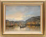 Grand Canal vers St. Marc, Venise by Roger Delapierre, 1996, oil on canvas, offered Mar 2024