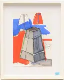 Holzblockpyramide by Rolf Iseli, 1969, mixed media, offered Mar 2024