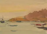 Fahrt nach Indien by Walter Jonas, watercolor, offered Mar 2024
