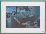 Bürodschungel by Dieter Leuenberger, acrylic, sold Mar 2024
