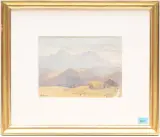 Blick auf den Säntis by Carl August Liner, watercolor, sold Mar 2024