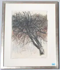 Baum by Wilfrid Moser, 1982, oil, offered Mar 2024