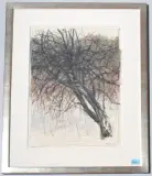 Baum by Wilfrid Moser, 1982, oil, offered Mar 2024