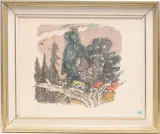 Auerhahn by Alois Carigiet, 1972, color lithograph, offered Mar 2024