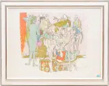 Herrliche Zeiten by Alois Carigiet, 1972, color lithograph, offered Mar 2024