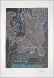 Sokrates und die Jugend by Hans Erni, 1969, color lithograph, offered Mar 2024