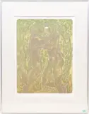 Frühling by Hans Erni, 1985, color lithograph, offered Mar 2024