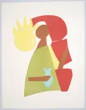 Maria Magdalena by Ferdinand Gehr, 1963, color woodcut, sold Mar 2024