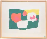 Rosen by Ferdinand Gehr, color woodcut, offered Mar 2024