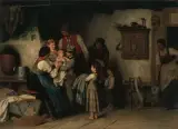 Die Brüder by Franz Defregger, oil on canvas, offered Dec 2023