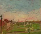 Frühlingslandschaft by Abraham Mintchine, oil on canvas, offered Dec 2023