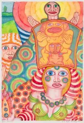 Bunte Unschuld by Robert Zeppel-Sperl, 1983, watercolor, offered Dec 2023