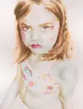 Elisabeth by Hanna Nitsch, 2008, watercolor, offered Dec 2023
