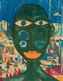 Die Araberin by Friedensreich Hundertwasser, 1955, color lithograph, sold Dec 2023