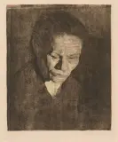 Gesenkter Kopf by Käthe Kollwitz, pencil, sold Dec 2023