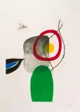 Tir à l'Arc by Joan Miró, 1972, aquatint, sold Dec 2023