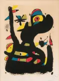 Cant de la Cardina by Joan Miró, 1980, color lithograph, sold Dec 2023