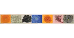 Sundial And A Few Oaks by Judy Pfaff, 1998, etching, offered Dec 2023